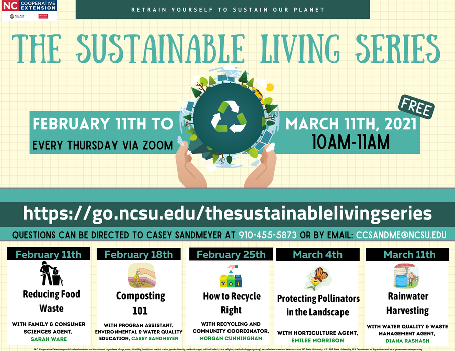 Sustainable Living Series flyer