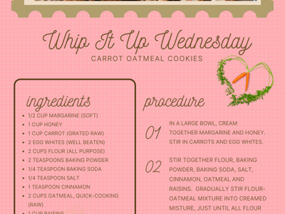 Carrot Oatmeal Cookies