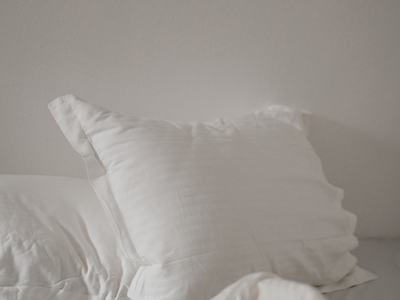 white pillows