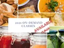 soups and jellies flier for on demand food classes