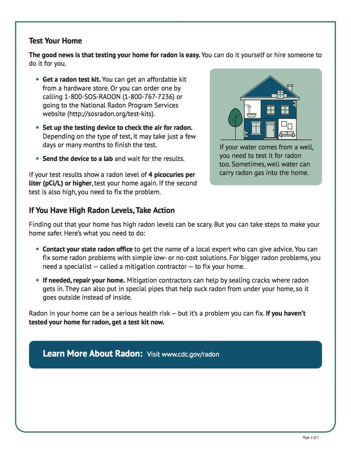 Test Your Home for Radon page 2