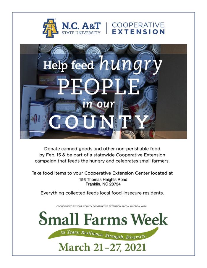 Small Farms Week Food Drive