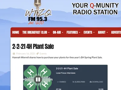 4-H Plant Sale Radio