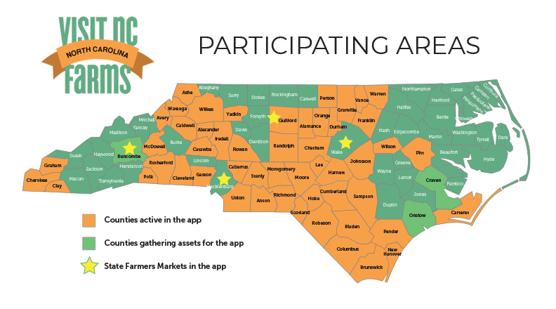 Participating Counties NC Farms APp