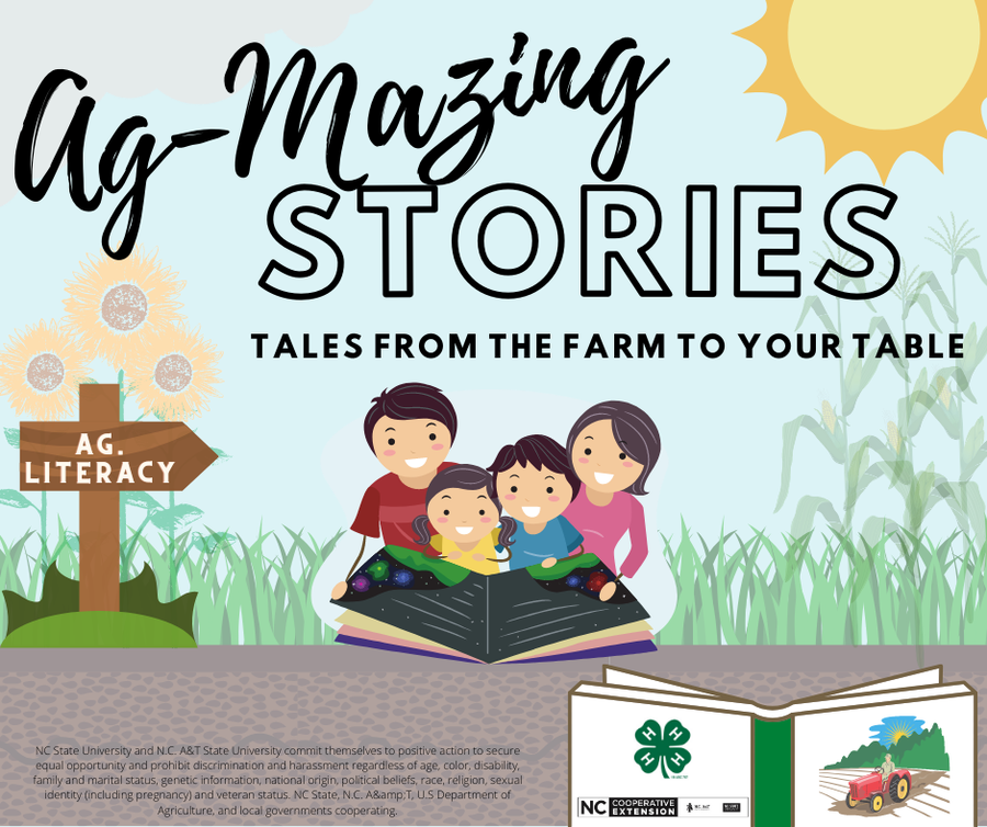 family reading a book 