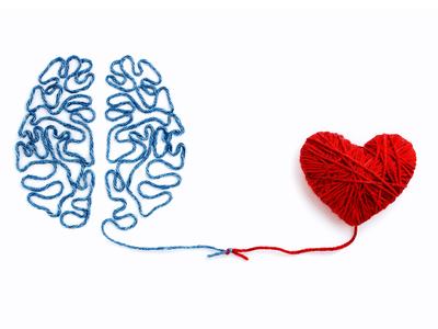 Brain and Heart Connected via thread