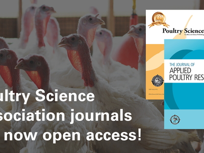 turkeys and journal covers (Poultry Science and The Journal of Applied Poultry Research)