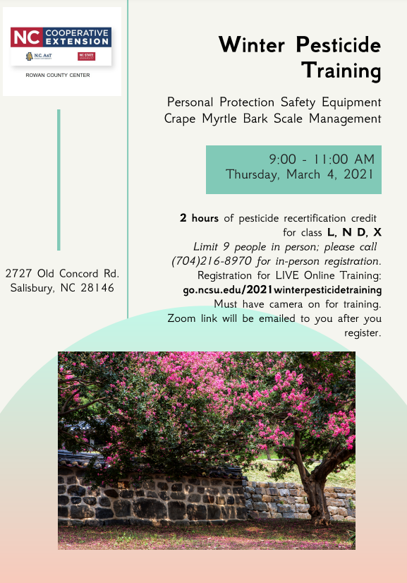 Pesticide Training Flyer