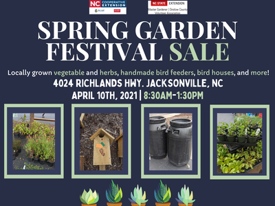 Spring Garden Festival Sale, 4024 Richlands Hwy, Jacksonville, NC, April 10, 2021, 8:30AM–1:30PM
