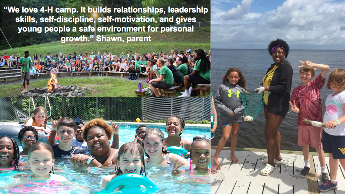 Collection of photos of camp counselors from NC 4-H Camps.
