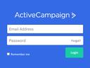 ActiveCampaign log in screen