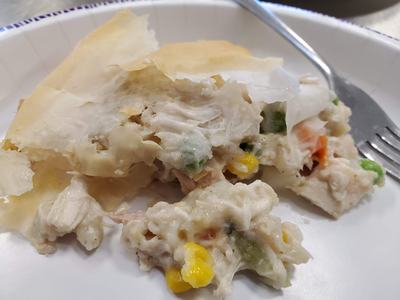 Chicken Pot Pie Make with Phyllo Crust