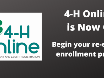 4-H Online is Now Open for Enrollments
