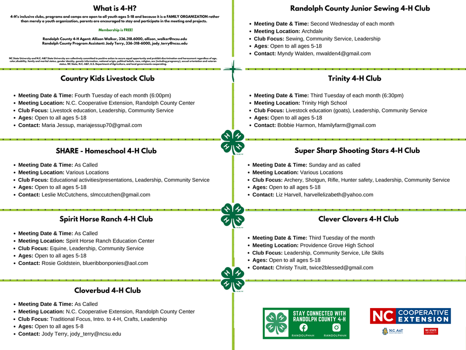 4-H CLUBS