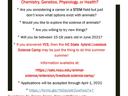 Flyer for NC State Livestock Science Camp June 28–July 3, 2021 with website and contact info