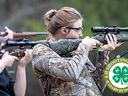 girl shooting rifle