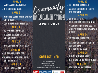 April 2021 - Community Bulletin