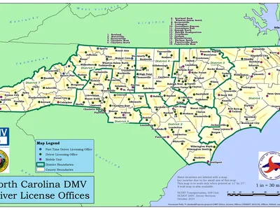 NC DMV Driver License offices