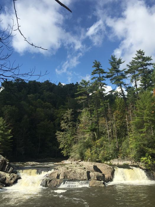 River with small waterfall