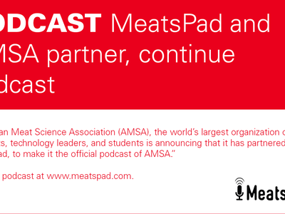 decorative banner announcing partnership between MeatsPad and AMSA