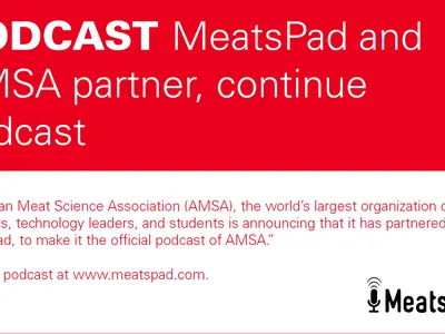 decorative banner announcing partnership between MeatsPad and AMSA