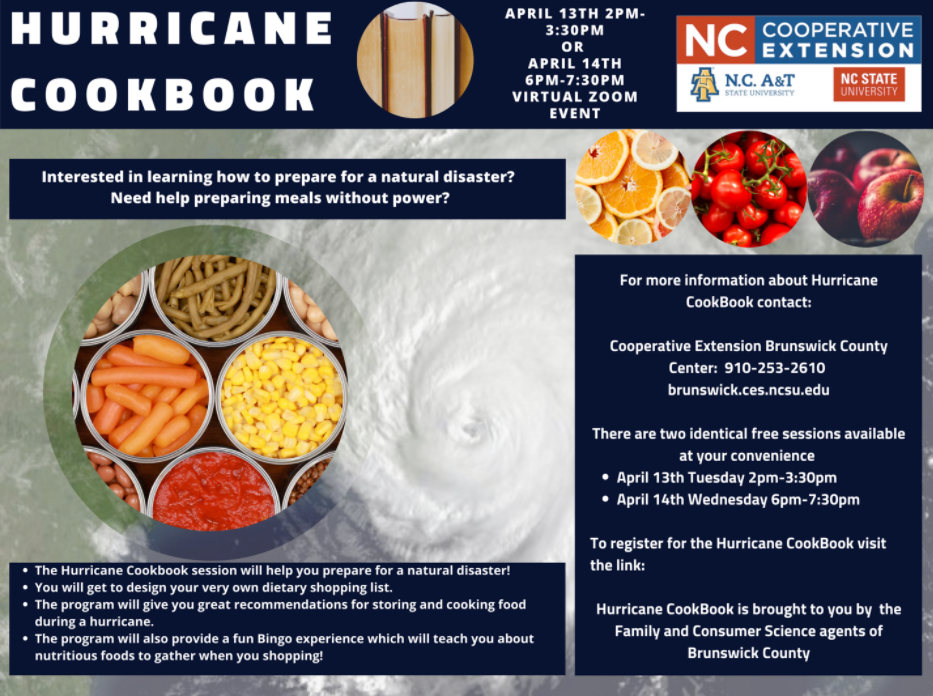 Hurricane Cookbook flyer image