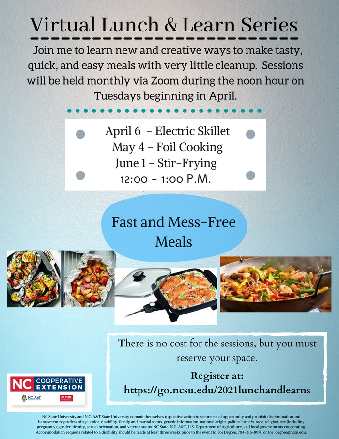 Virtual Lunch and Learn Series flyer