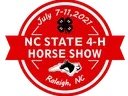 NC STATE 4-H HORSE SHOW — July 7-11, 2021; Raleigh, NC, with 4‑H clover and horse silhouette