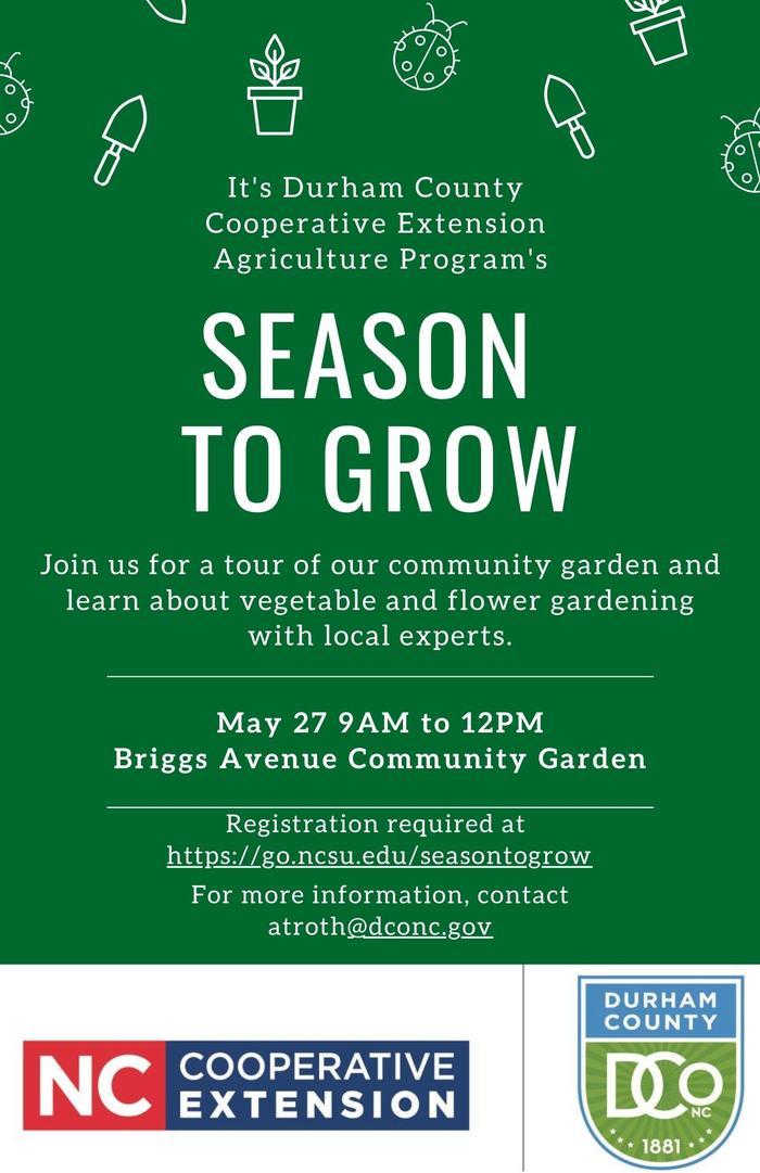Season to Grow flyer