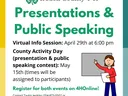 Cartoon woman making speech