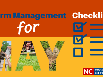 Farm Management Checklist - May