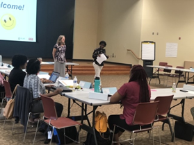 Dr. Susan Jakes and Dr. Michelle Eley host a workshop together.