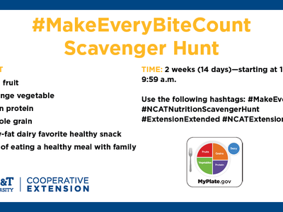 Make EveryBiteCount Scavenger Hunt