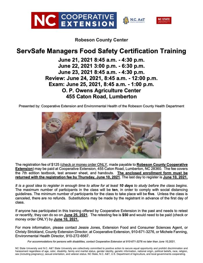 Food safety examples