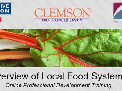 Overview of Local Food Systems Professional Development Series Logo