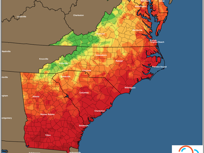 Minimum temp forecasts for Thursday map