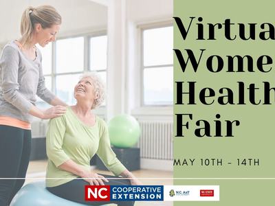 woman sitting on exercise ball-flyer advertising health fair