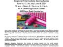 NC Cooperative Extension "Stitchin' With Extension" sewing series, June–July 2021, Lumberton