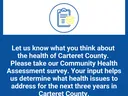 Community Health Assessment Survey flyer