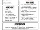 Kale and Egg Cheese Bites recipe flyer