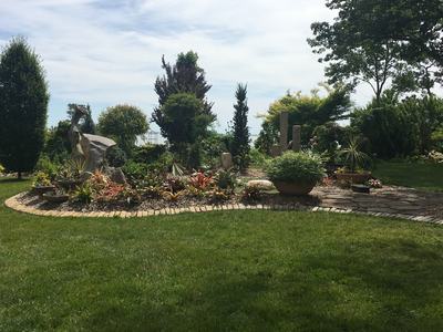 Designed and Landscaped flower and plant bed