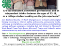 NC 4H Tech Changemakers Hiring flyer