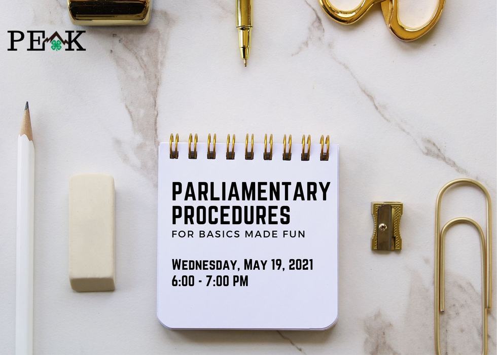 Parliamentary Procedures flyer image