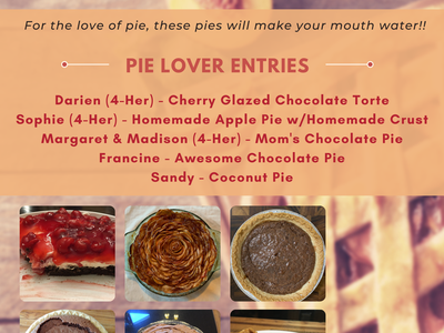 Sweetie Pie Recipe Contest Entries