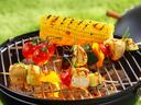 Corn, Tomatoes, kebobs