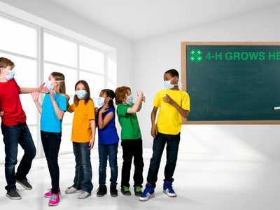 4-H Club members in a room