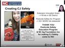 Alyssa Spence teaches agriculture agents about ppe.