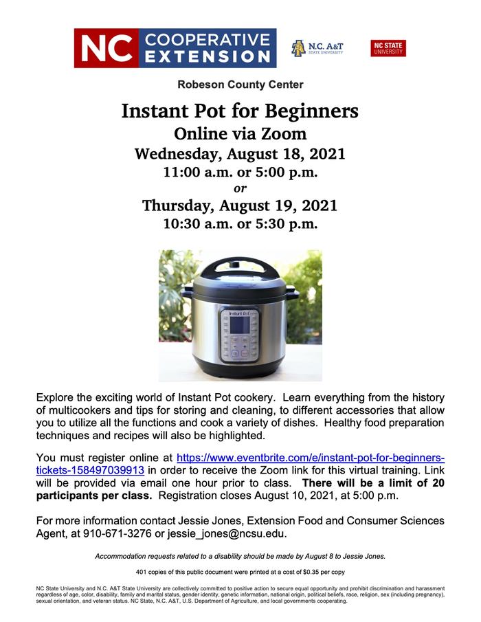 Instant Pot Flier
