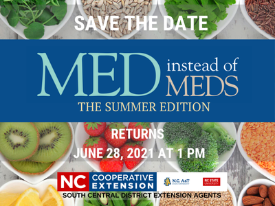 Med Instead of Meds Poster with Foods