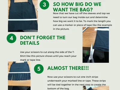 Instructions for Making a no Sew Tote Bag